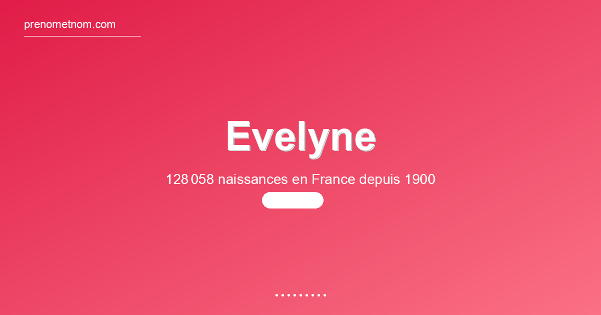Carte visuelle du prénom Evelyne
