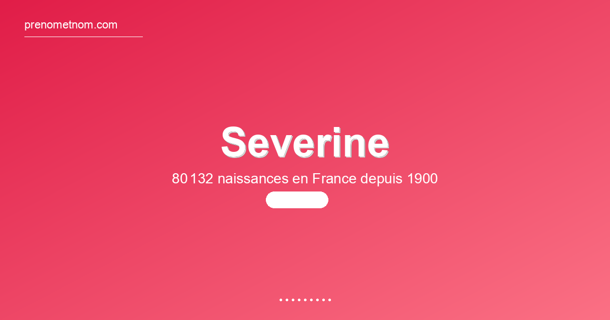 Carte visuelle du prénom Severine